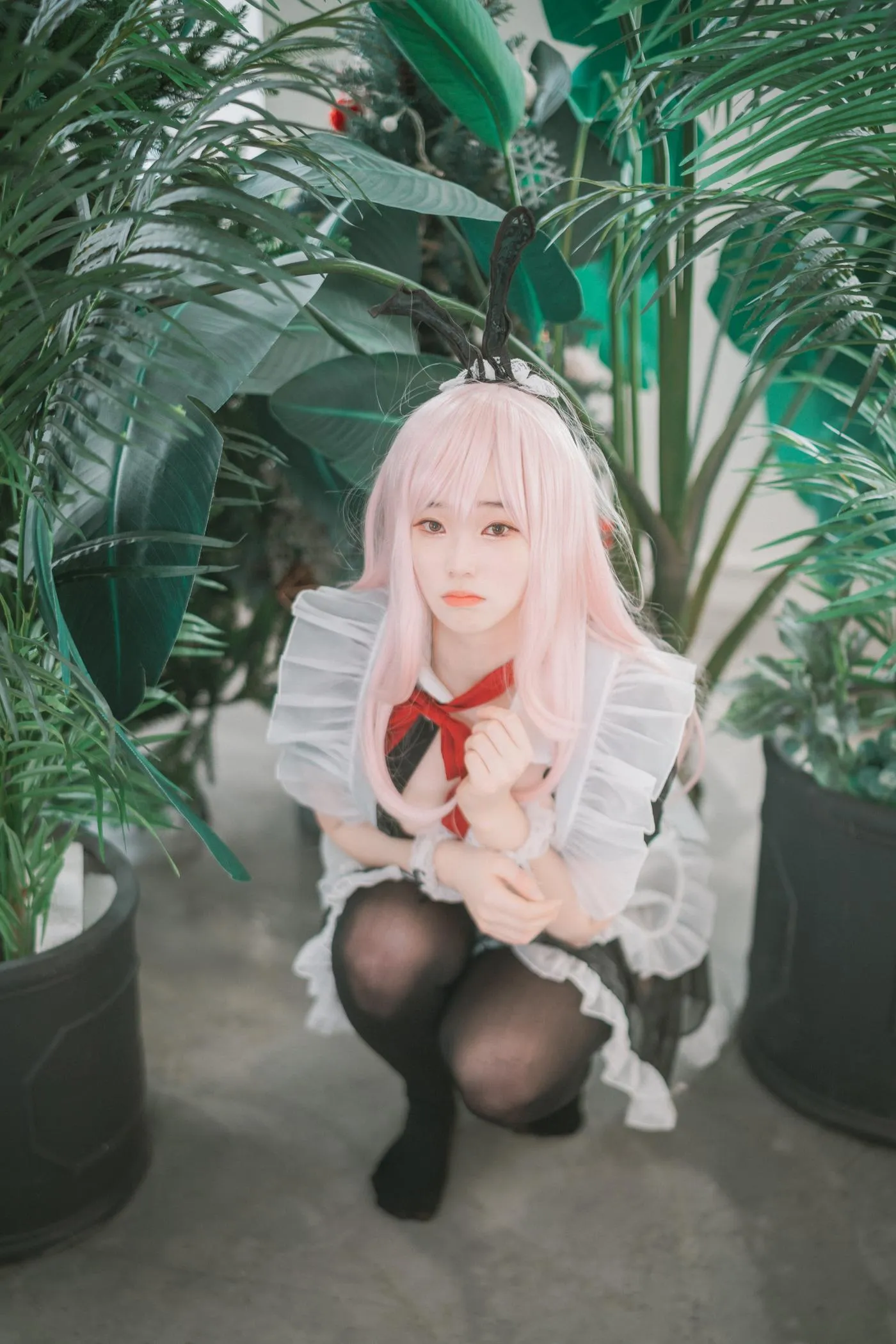 Bambi밤비 – NO.65 [DJAWA] Sheer Bunny Maid [51P]插图8